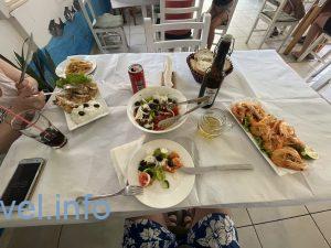 Креветки салат курица