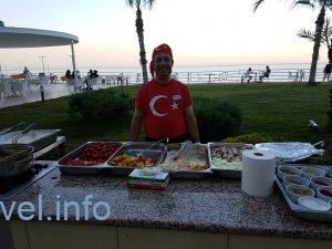 Еда в отеле Grand Park Kemer